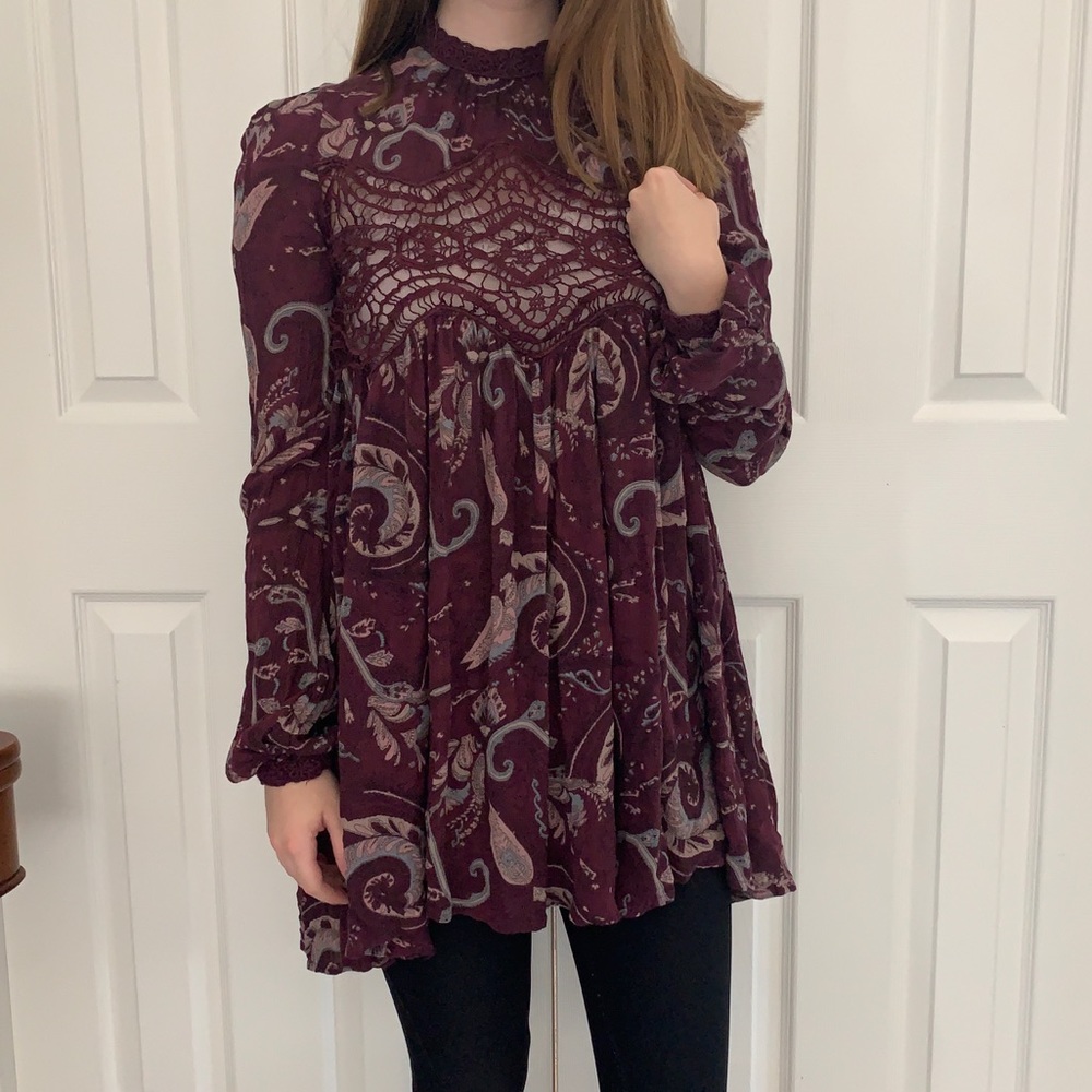 Wine Colored Free People dress